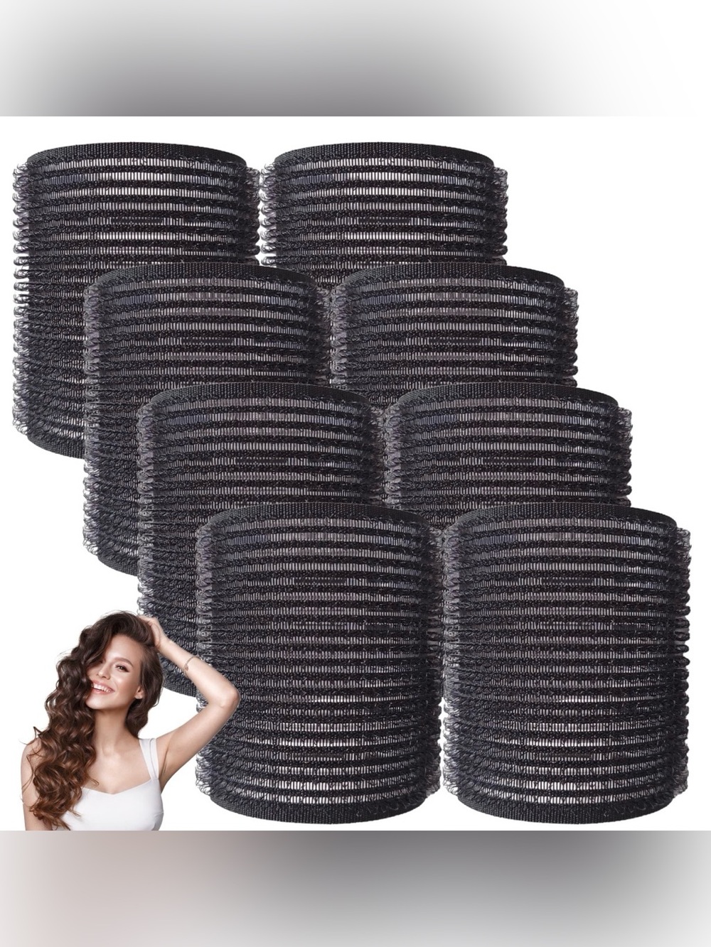 Black Hair Donut Bun Makers - Pack of 30pcs